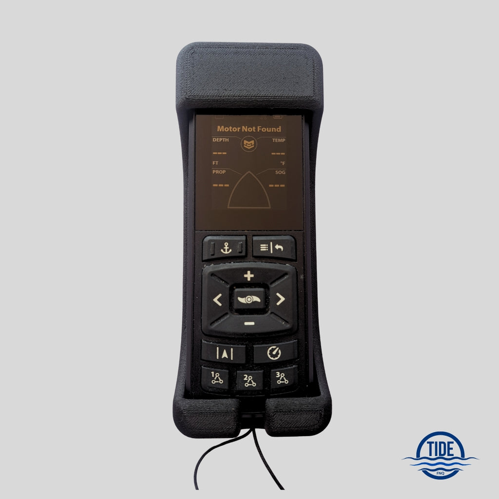 Minn Kota Remote Control Holder Carbon Fibre Black Front View