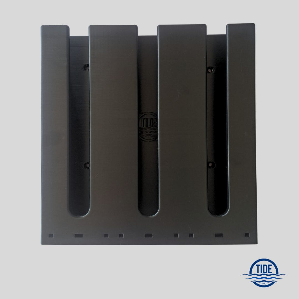 Slim Fit Stand Alone Back Triple Upright Rack for Spearguns with Narrow Handles