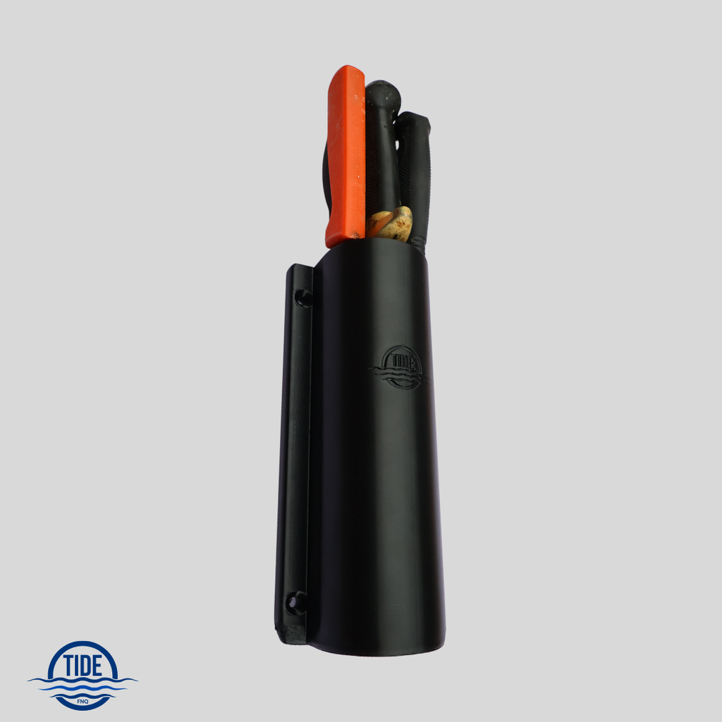 Slimline_Knife_and_Plier_Block_Holder_Fishing- Stealth Black- UV stable