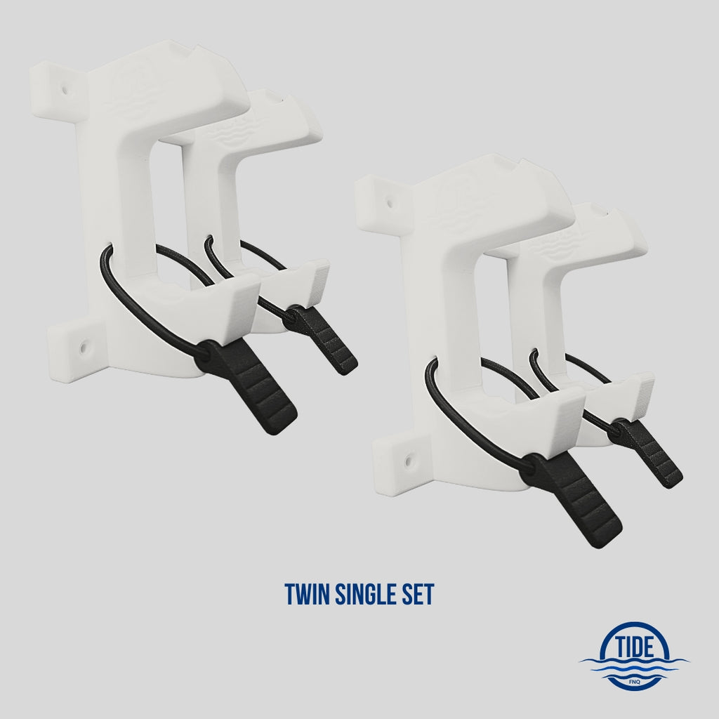 2 sets of single gunwale speargun racks for boats